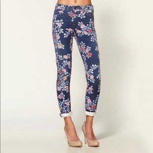 Citizens of humanity floral jeans.